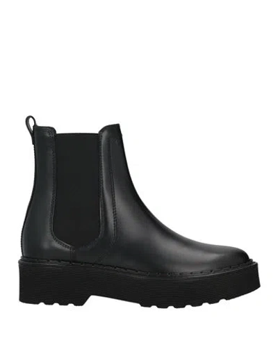 Tod's Woman Ankle Boots Black Size 5 Soft Leather