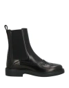 Tod's Woman Ankle Boots Black Size 6 Leather In Black