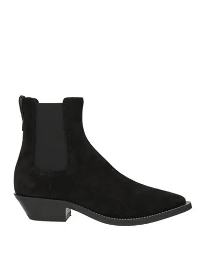 Tod's Woman Ankle Boots Black Size 7 Leather