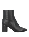 Tod's Woman Ankle Boots Black Size 8 Leather In Black