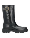Tod's Woman Ankle Boots Black Size 9 Leather