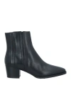 Tod's Woman Ankle Boots Black Size 7 Soft Leather In Black
