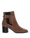 Tod's Woman Ankle Boots Brown Size 6.5 Leather