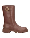 Tod's Woman Ankle Boots Brown Size 9 Leather