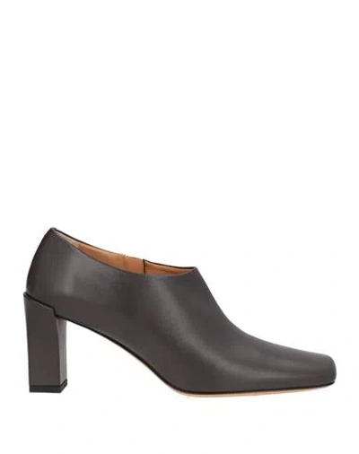 Tod's Woman Ankle Boots Dark Brown Size 8.5 Leather