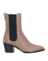 Tod's Woman Ankle Boots Light Brown Size 7 Soft Leather In Beige
