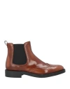 Tod's Woman Ankle Boots Tan Size 7.5 Soft Leather