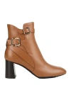 Tod's Woman Ankle Boots Tan Size 8 Leather In Brown