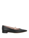 Tod's Woman Ballet Flats Black Size 5 Soft Leather In Black