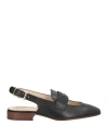Tod's Woman Ballet Flats Black Size 6 Leather