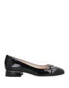 Tod's Woman Ballet Flats Black Size 5.5 Leather In Black
