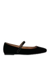 Tod's Velvet Ballet Flats For In Black