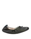 Tod's Ballerinas In Leather In Black