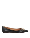 Tod's Chain-link Ballerina Shoes In Black