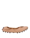 Tod's Woman Ballet Flats Blush Size 8 Leather In Pink