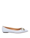 Tod's Woman Ballet Flats Lilac Size 7.5 Leather In Purple