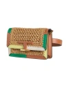 Tod's Woman Belt Bag Camel Size - Leather, Natural Raffia In Sand
