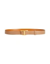 Tod's Adjustable Logo Buckle Belt With Smooth Finish In Brown