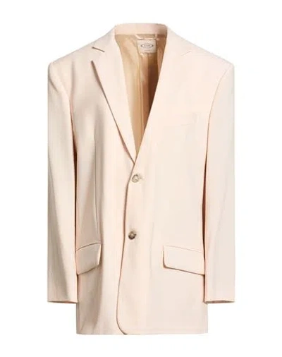 Tod's Woman Blazer Beige Size 6 Virgin Wool In Neutral