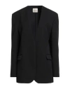 Tod's Woman Blazer Black Size 8 Polyester In Black