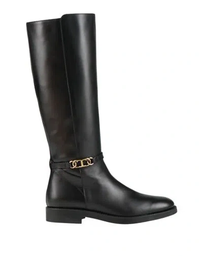 Tod's Woman Boot Black Size 6 Leather In Multi
