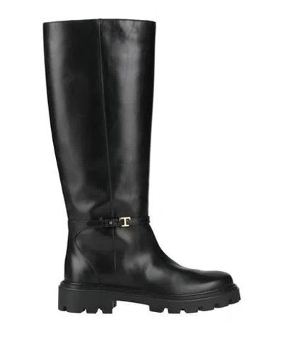 Tod's Woman Boot Black Size 6.5 Leather