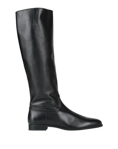 Tod's Woman Boot Black Size 7.5 Leather