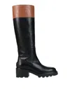 Tod's Woman Boot Black Size 7.5 Soft Leather In Black