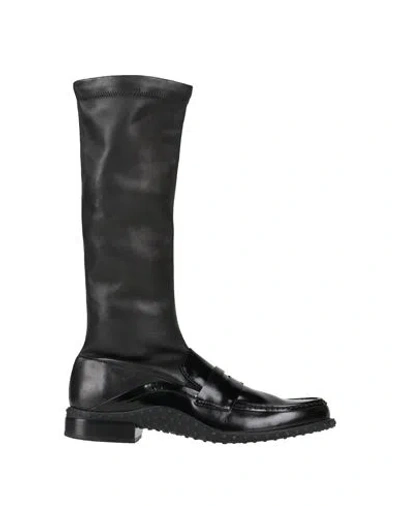 Tod's Stretch And Glossed-leather Boots In Black