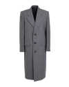 Tod's Woman Coat Grey Size 10 Virgin Wool, Lambskin In Gray