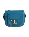 Tod's Woman Cross-body Bag Blue Size - Soft Leather
