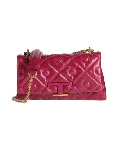 Tod's Woman Cross-body Bag Garnet Size - Calfskin In Red