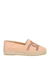 Tod's Woman Espadrilles Blush Size 8 Leather In Pink