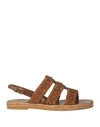 Tod's Woman Espadrilles Camel Size 7 Leather