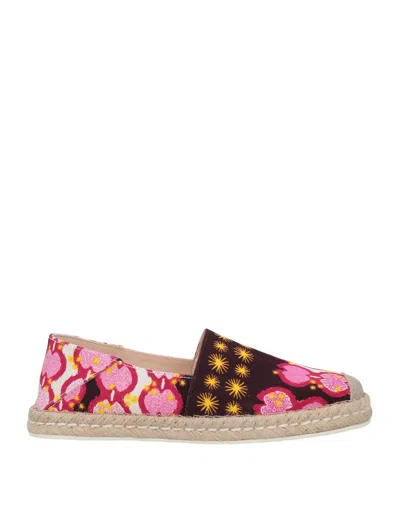 Tod's Canvas Espadrille In Purple