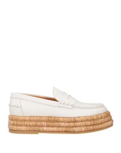 Tod's Woman Espadrilles White Size 5 Leather