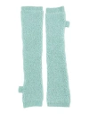 Tod's Woman Gloves Turquoise Size L Virgin Wool, Polyamide In Green