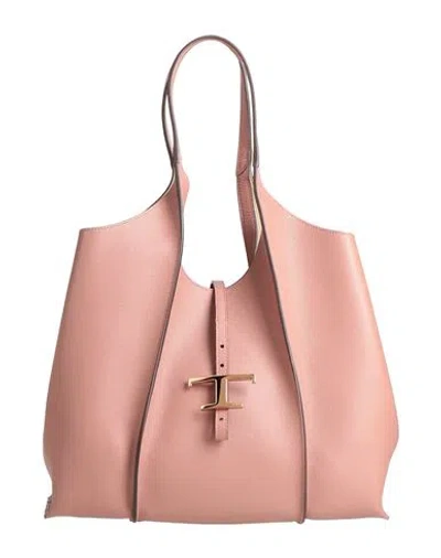 Tod's Woman Handbag Antique Rose Size - Leather In Pink