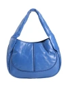 Tod's Woman Handbag Azure Size - Calfskin In Blue