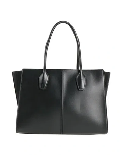 Tod's Woman Handbag Black Size - Calfskin In Burgundy