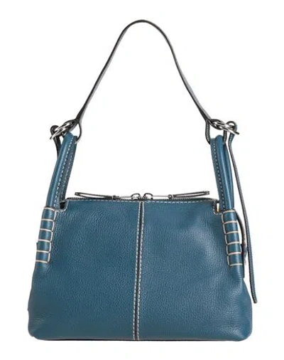 Tod's Woman Handbag Blue Size - Leather