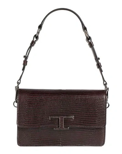 Tod's Woman Handbag Dark Brown Size - Calfskin