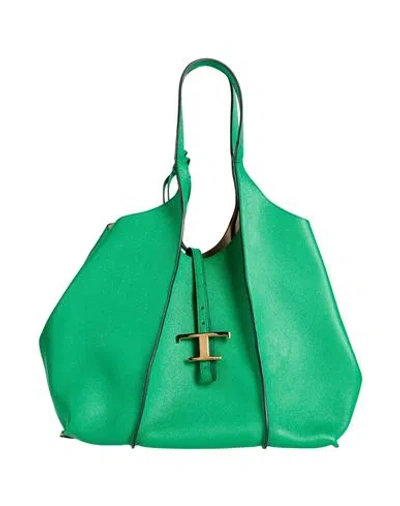 Tod's Woman Handbag Green Size - Leather