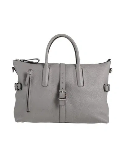 Tod's Woman Handbag Grey Size - Leather In Gray
