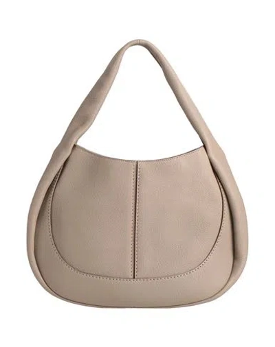 Tod's Woman Handbag Khaki Size - Leather In Neutral