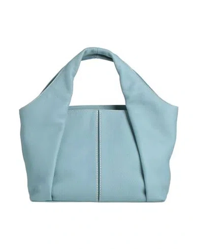 Tod's Woman Handbag Light Blue Size - Calfskin