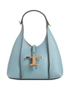Tod's Woman Handbag Light Blue Size - Leather In Blue