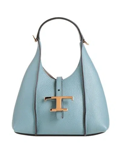 Tod's Woman Handbag Light Blue Size - Leather