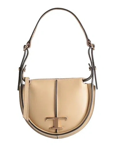 Tod's Woman Handbag Light Brown Size - Leather In Sand