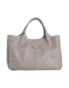 Tod's Woman Handbag Light Grey Size - Leather
